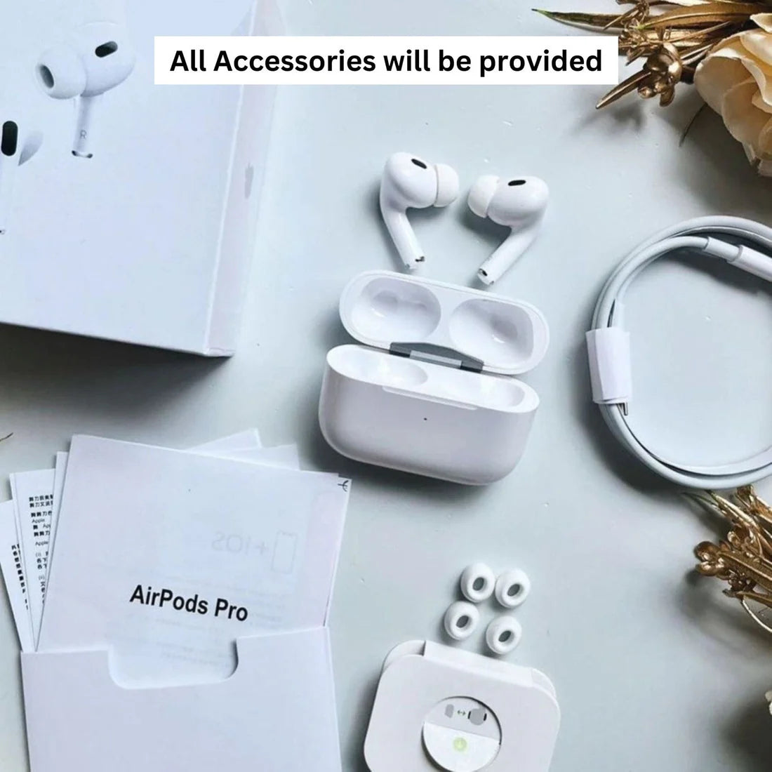 TAHPODS PRO 2 WITH FREE MAGSAFE POWERPACK 10000 MAH WITH FREE 4 IN 1 MULTI CHARGING CABLE