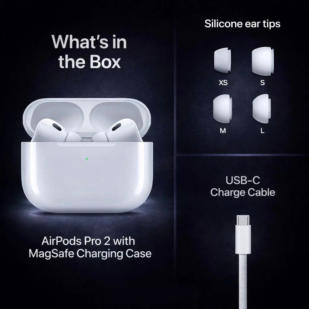 TAHPODS PRO 2 WITH FREE MAGSAFE POWERPACK 10000 MAH WITH FREE 4 IN 1 MULTI CHARGING CABLE