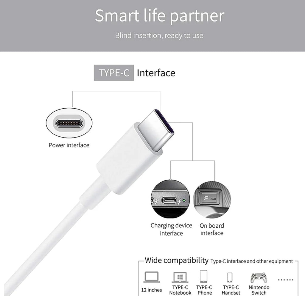 60W USB-C Charge Cable (1m)
